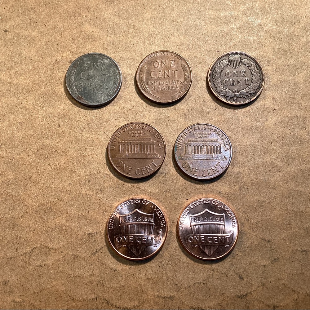⚫️ Vintage 2.5 lbs Copper Pennies 😳 + Indian Head - Steel War - Wheat & More 😳 - Picture 10 of 15